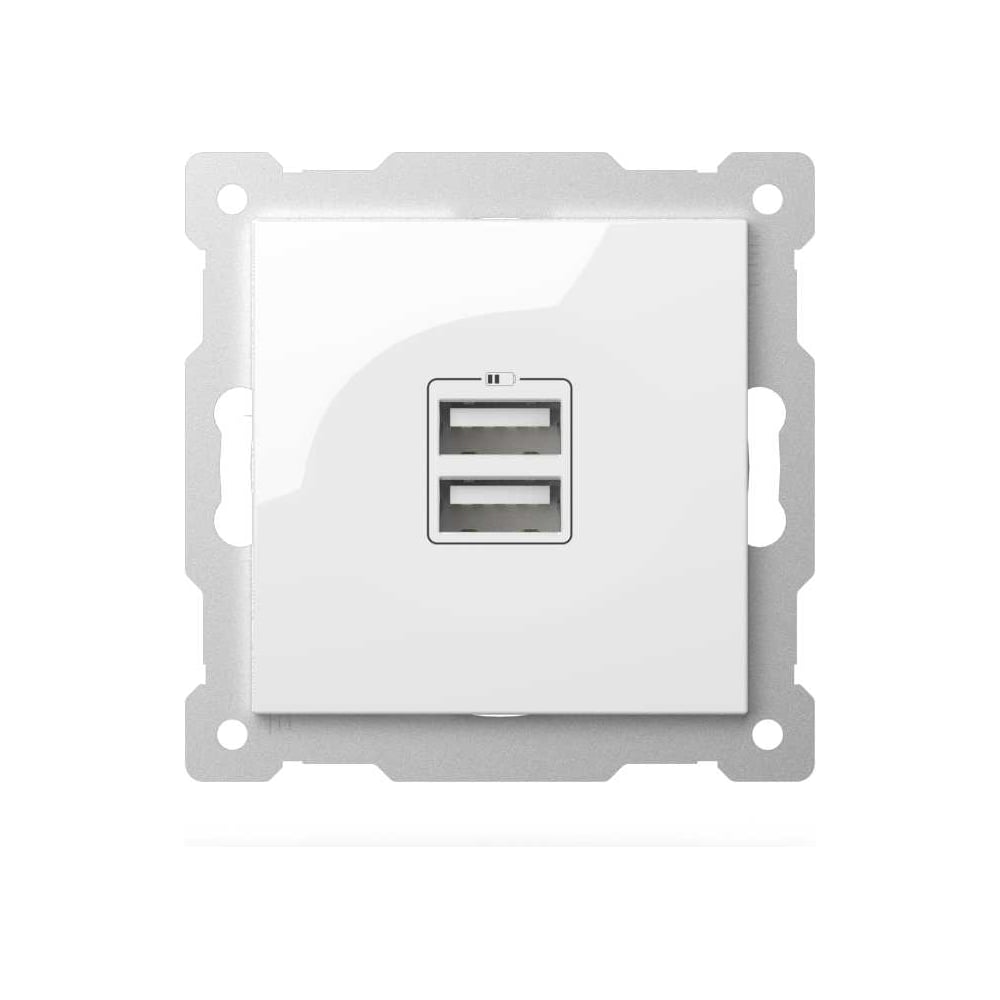 Изображение товара Розетка USB ELBI Zena Vega 609-015600-143 2x USB 5V 2.1A