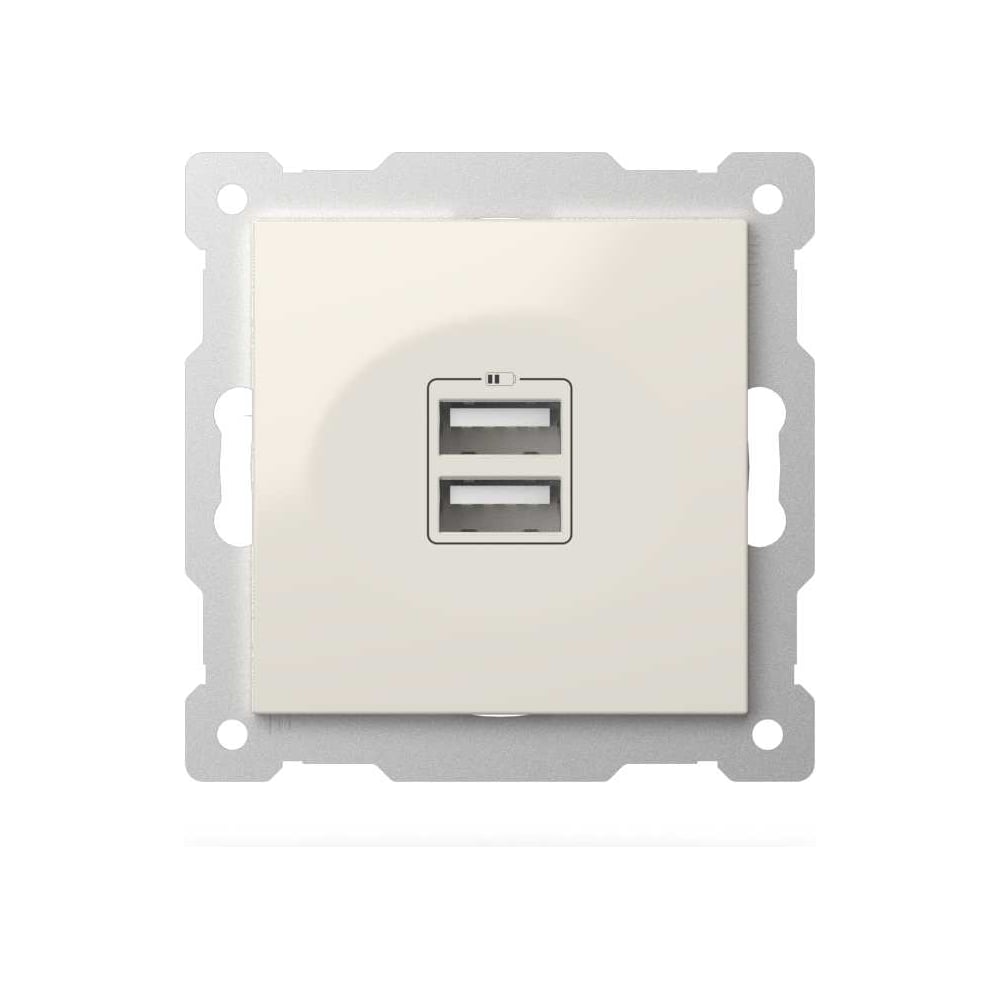 Изображение товара Розетка USB ELBI Zena Vega 5V 2.1A белый