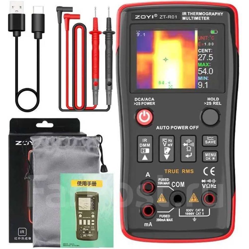 Изображение товара Тепловизор-мультиметр ZOYI ZT-R01 Z103