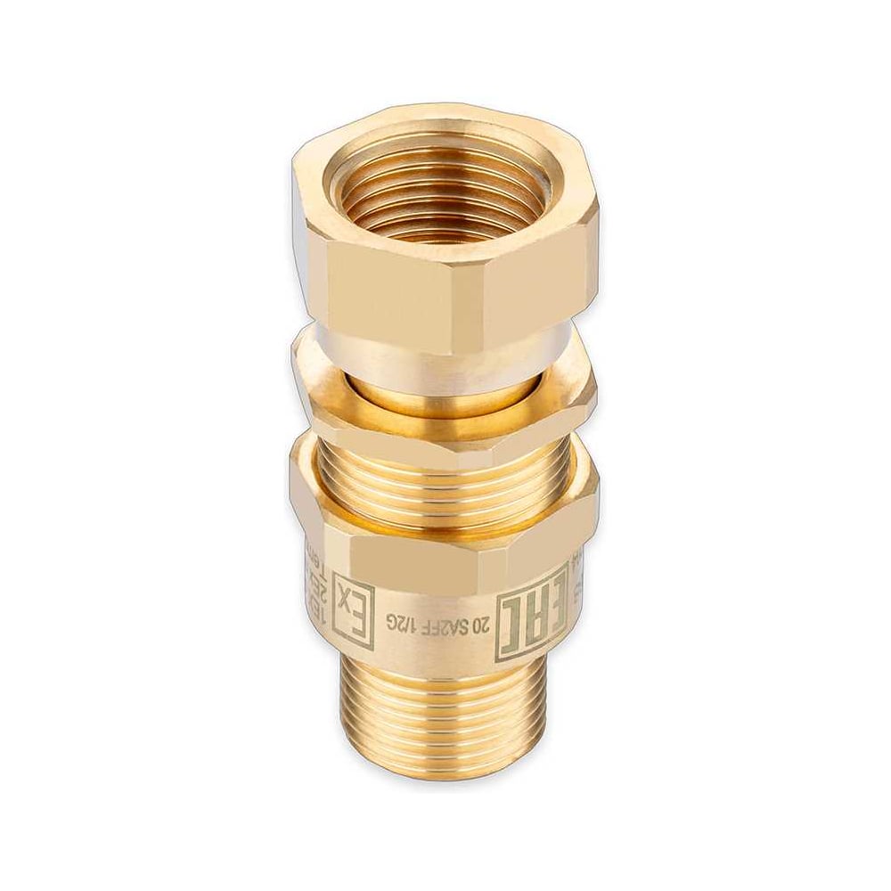 Изображение товара Кабельный ввод взрывозащищенный SURYAKOTI CAST 20 SA2FF1M 1/2G, для небронированного кабеля диаметром 6.5-14 мм, с одиночным уплотнением, для трубы с нар.резьбой 1/2G, ввод.резьба M20x SN0400300