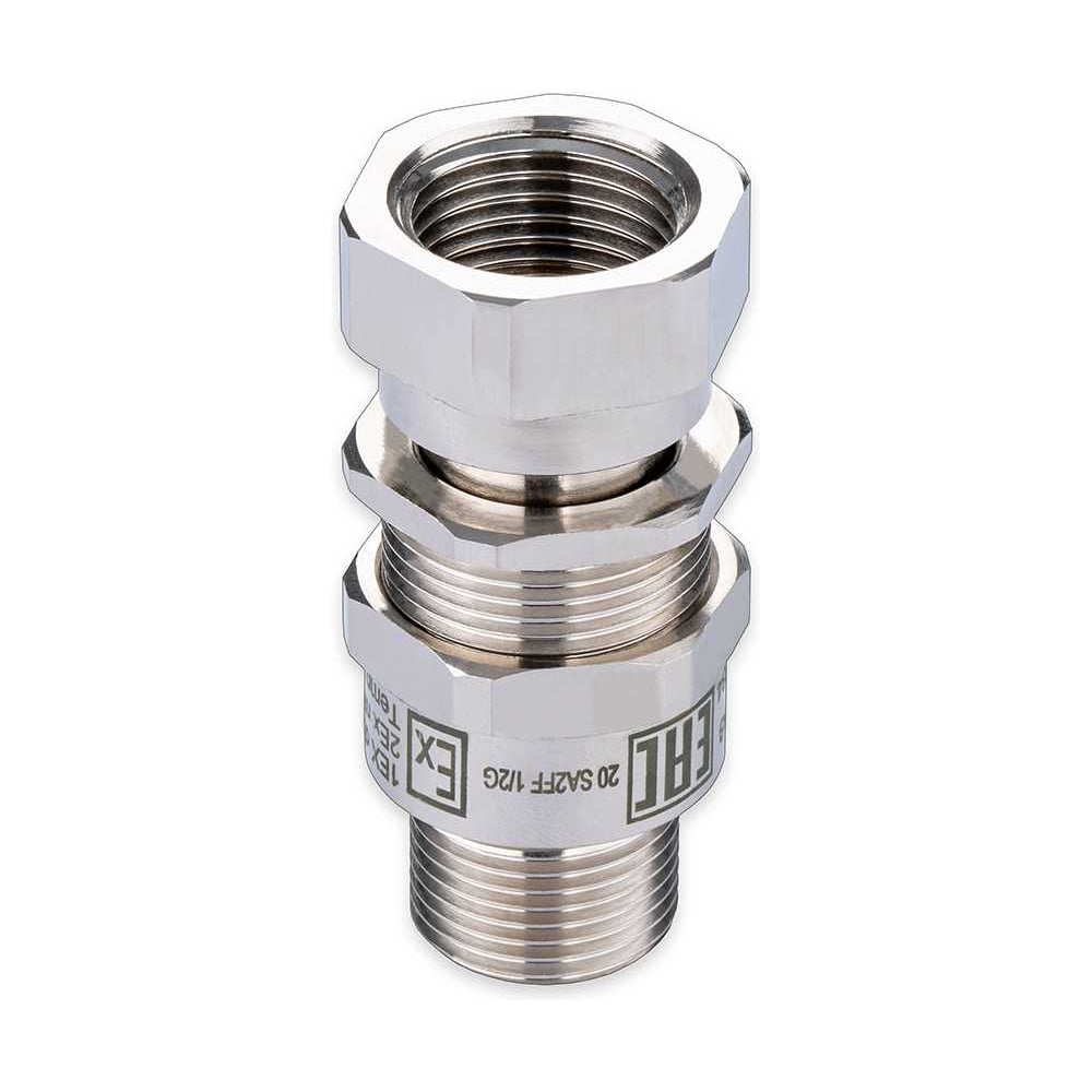 Изображение товара Кабельный ввод взрывозащищенный SURYAKOTI CAST 20 SA2FF2M 1/2G, для небронированного кабеля диаметром 6.5-14 мм, с одиночным уплотнением, для трубы с нар.резьбой 1/2G, ввод.резьба M20x SN0401600