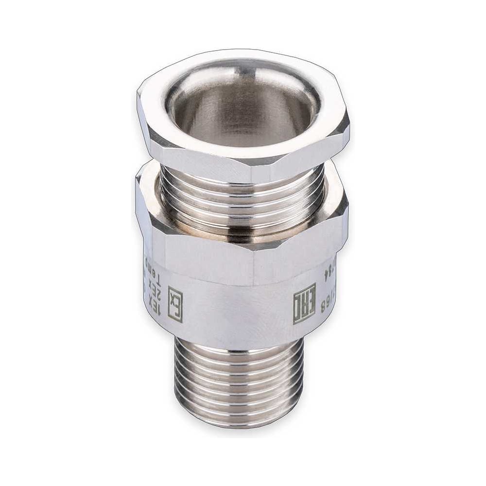 Изображение товара Кабельный ввод взрывозащищенный SURYAKOTI CAST 20 SA2F2M для небронированного кабеля диаметром 6.5-14 мм, с одиночным уплотнением, ввод.резьба M20x1.5, никелированная латунь, -60C-+125C SN0101700