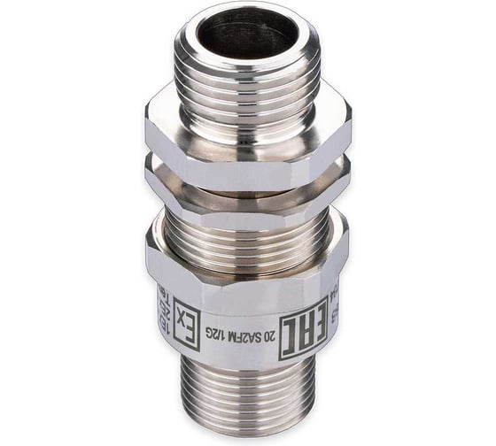 Изображение товара Кабельный ввод взрывозащищенный SURYAKOTI CAST 20 SA2FM2M 1/2G, для небронированного кабеля диаметром 6.5-14 мм, с одиночным уплотнением, для трубы с внутр.резьбой 1/2G, ввод.резьба M2 SN0501600