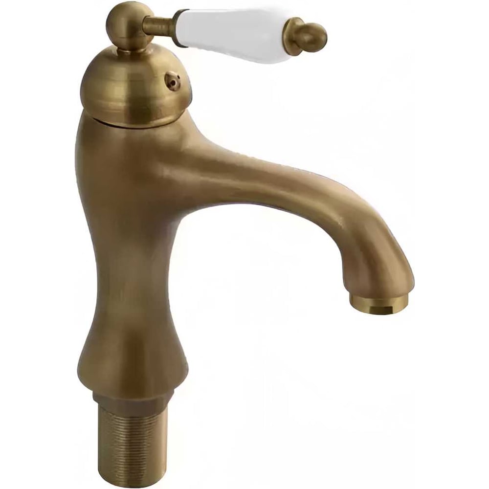 Изображение товара Смеситель для умывальника однорычажный ООО ПКФ Сварком литой излив, под бронзу (уп/1шт) СанТех s067965