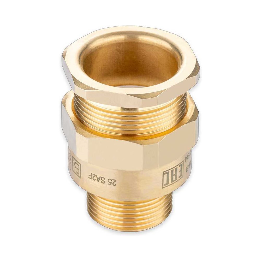 Изображение товара Кабельный ввод взрывозащищенный SURYAKOTI CAST 25 SA2F1M для небронированного кабеля диаметром 11-20 мм, с одиночным уплотнением, ввод.резьба M25x1.5, латунь, -60C-+125C, IP66 SN0100500