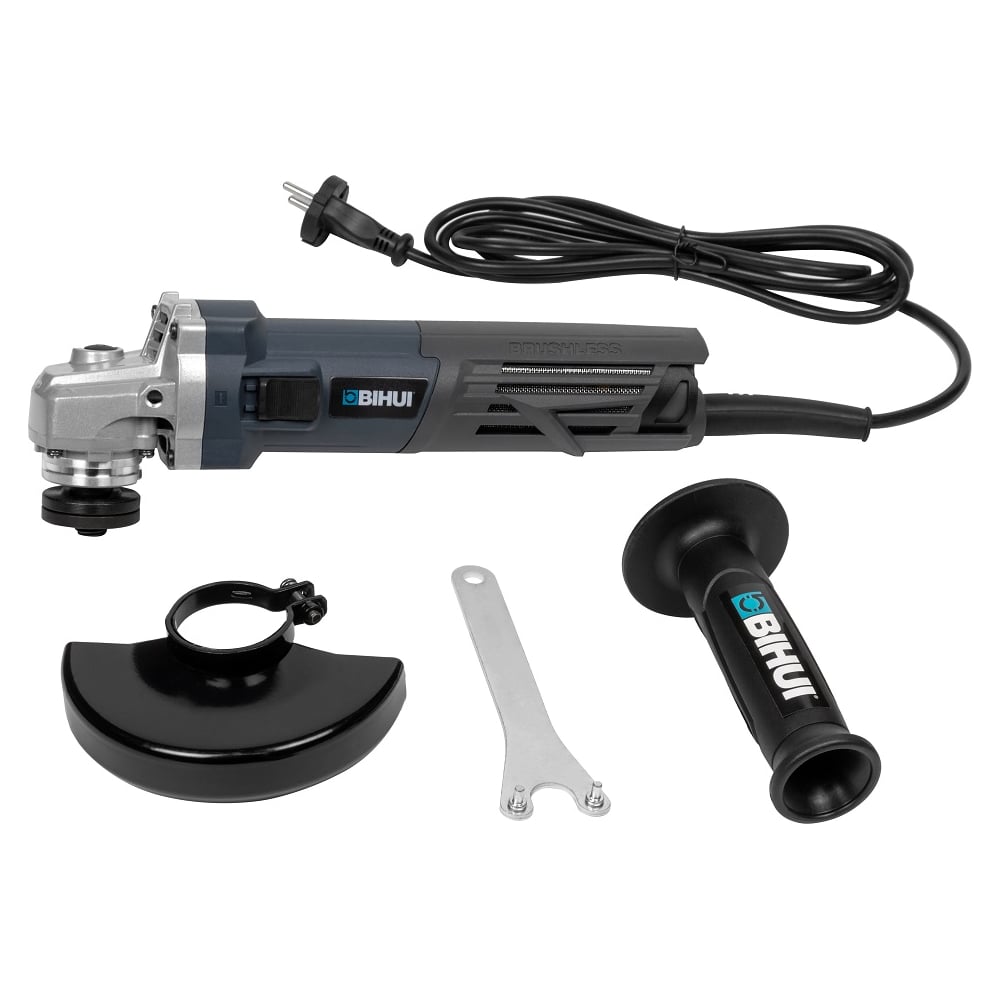 Изображение товара Шлифмашина угловая BIHUI 1200Вт, с регулировкой оборотов 2500-10000 об/мин, d-125мм,арт. AGBL12