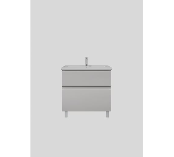 Изображение товара Тумба без раковины RUVANN STELLO 80 в ванную напольная, грей Т.STELLO-GR.П-80Н