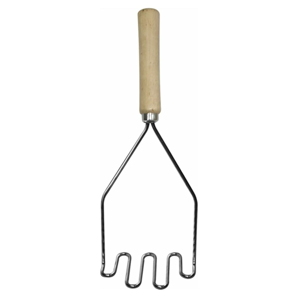 Изображение товара Картофелемялка МУЛЬТИДОМ Ретро AN57-27 нержавеющая сталь дерево габариты 97x63x265 мм