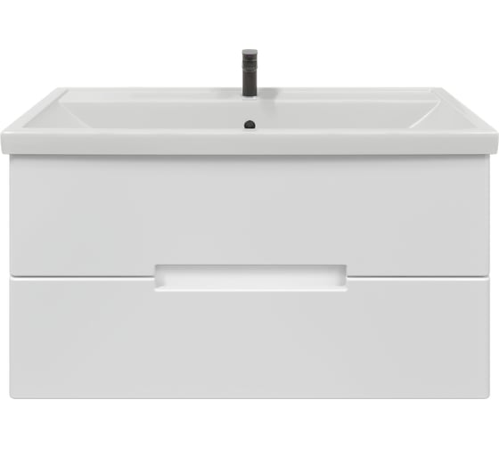 Изображение товара Тумба с раковиной RUVANN KANI 100 + Фостер 100 в ванную подвесная Т.KANI.П-100П-KIT-FOS