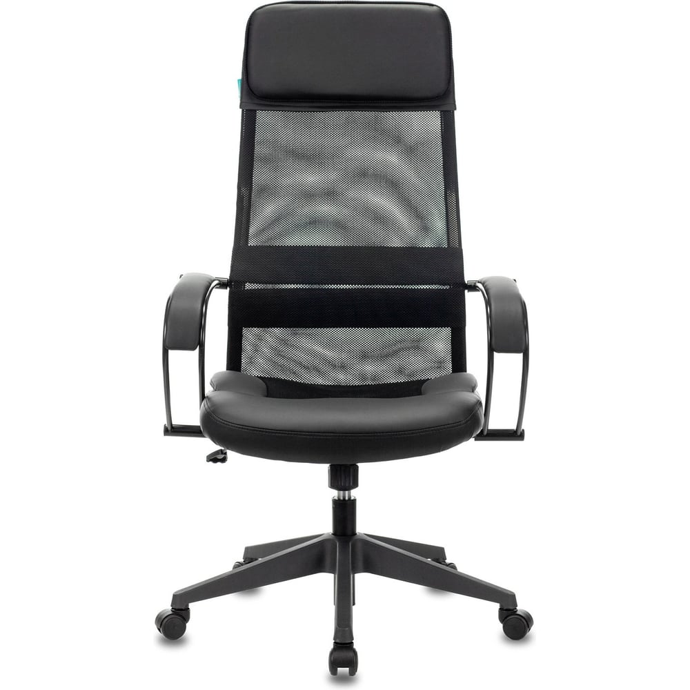 Изображение товара Кресло эргономичное Бюрократ CH-608 черный TW-01 сиденье черный TW-11 экокожа/сетка, с подголовником, крестовина пластик 1141494