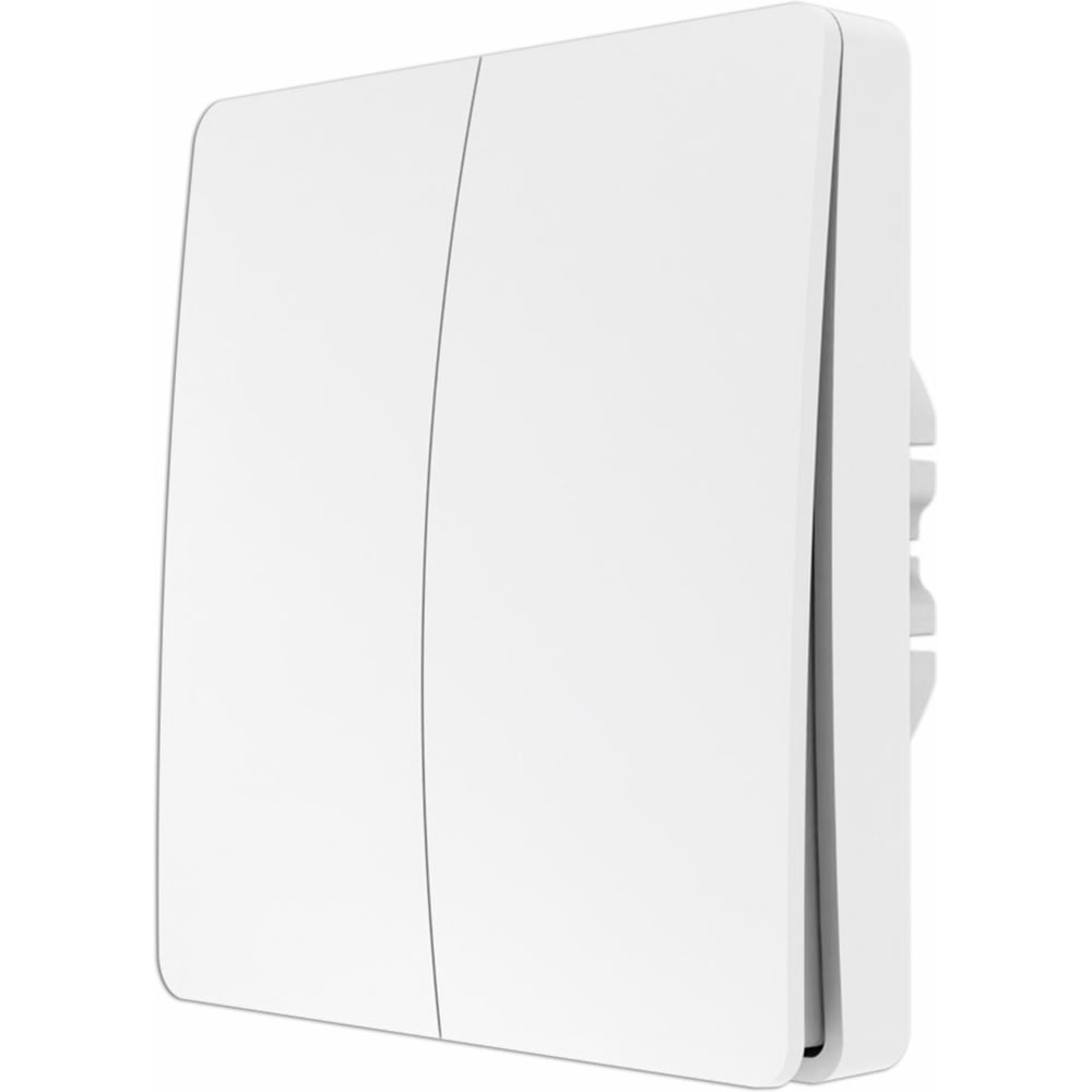 Изображение товара Беспроводной двухклавишный выключатель BOX с двухканальным реле, белый ESL2254