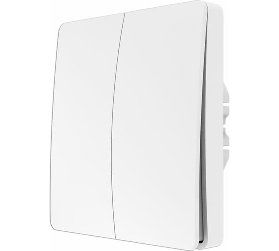 Изображение товара Беспроводной двухклавишный выключатель BOX с двухканальным реле, белый ESL2254