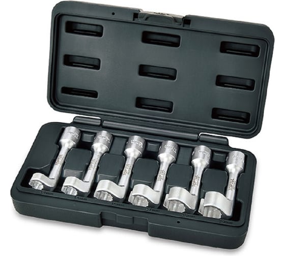 Изображение товара Набор разрезных ключей TOPTUL для топливных трубок 1/2 6пр. (12, 14, 16, 17, 18, 19мм) JGAI0605