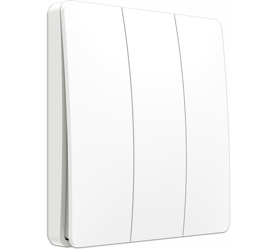 Изображение товара Беспроводной трехкнопочный кинетический выключатель BOX белый ES2354