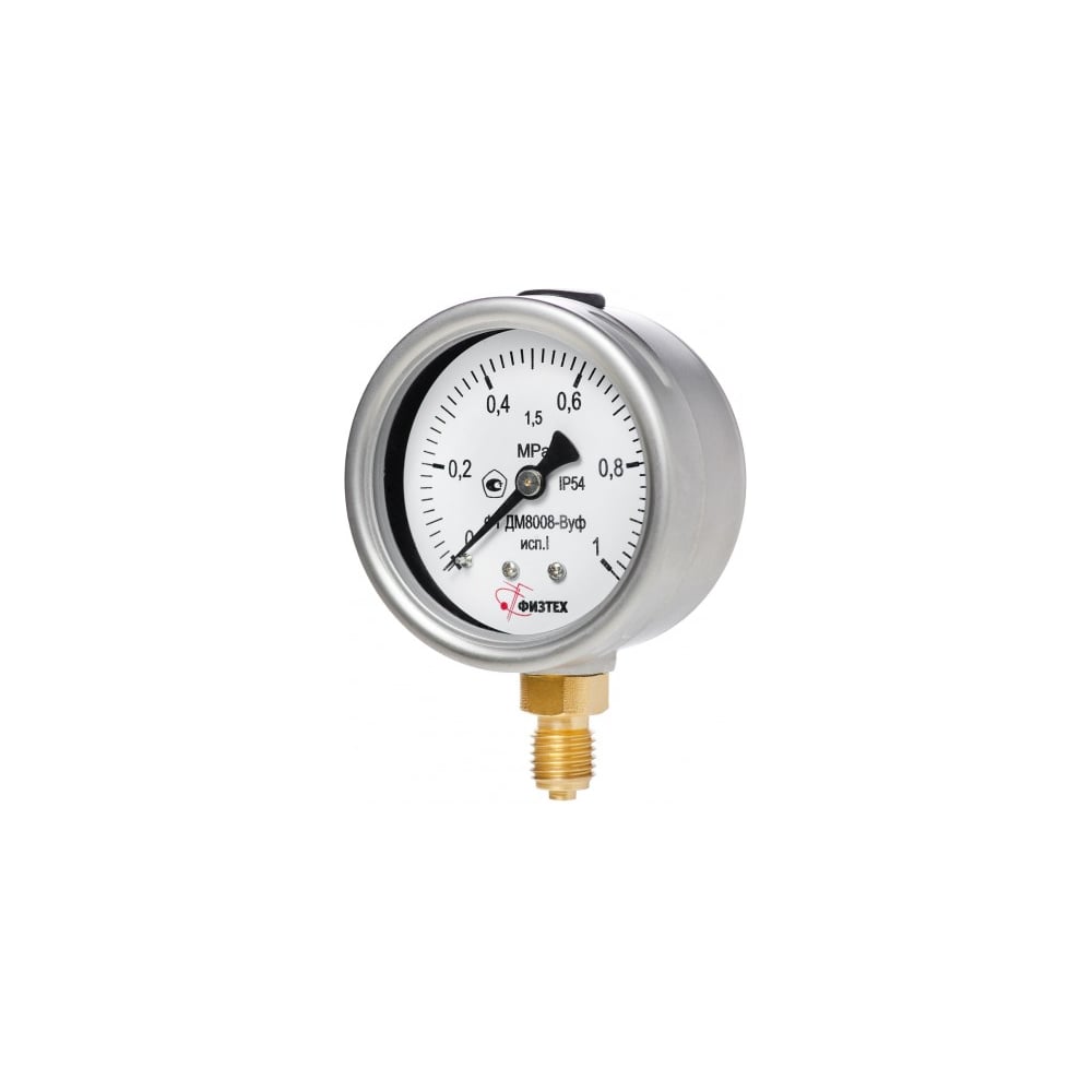 Изображение товара Манометр виброустойчивый ДМ8008-ВУф 0-16 МПа кт.1,0 диамметр 160мм, IP54 M20х1,5 РШ Без запол ПО Физтех, АО Физтех 4687205644831