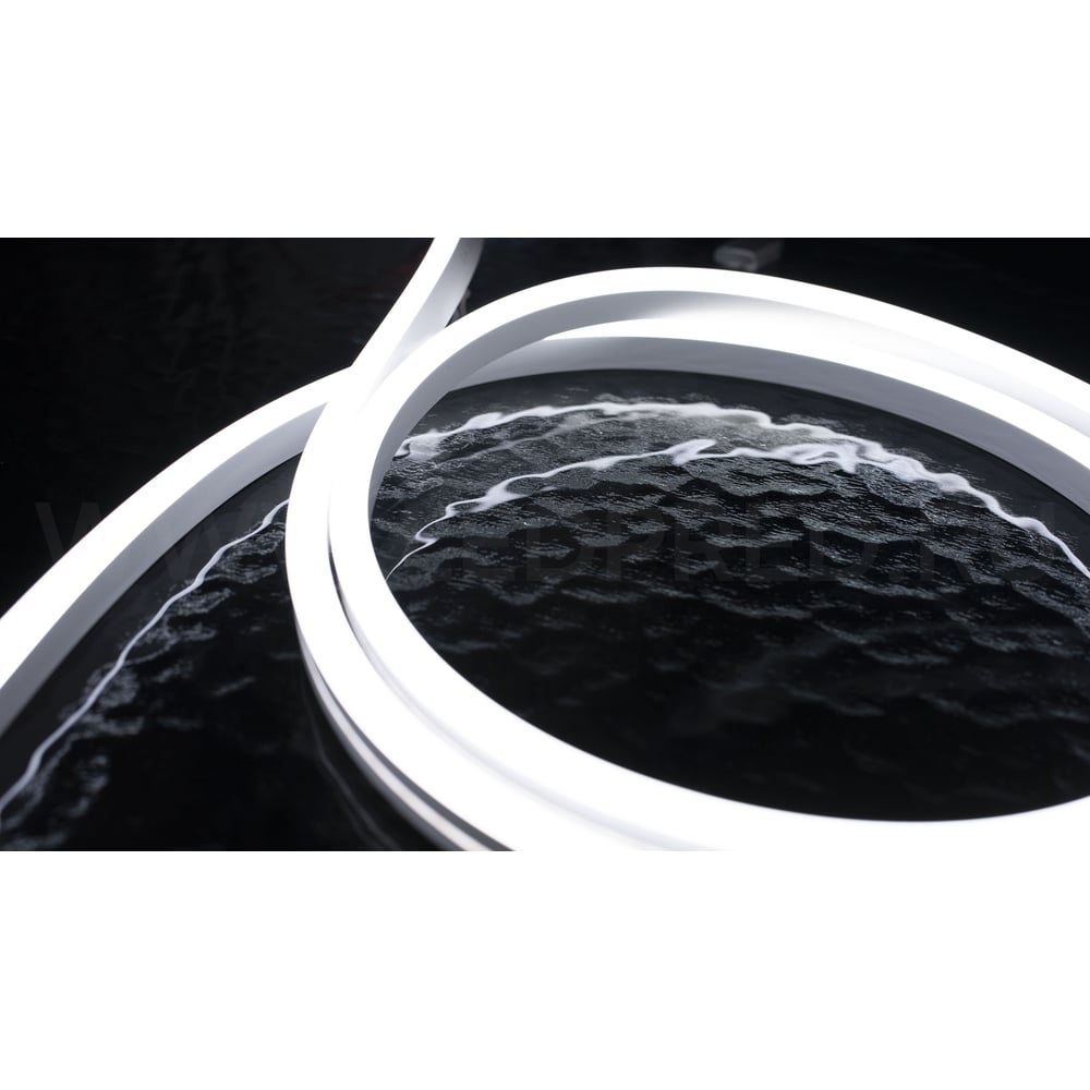 Изображение товара Неон тонкий DIAMOND LED 12V (5 п.м.) белый NEON-8X16-SIL-DC12-WHITE-10mm-MEN