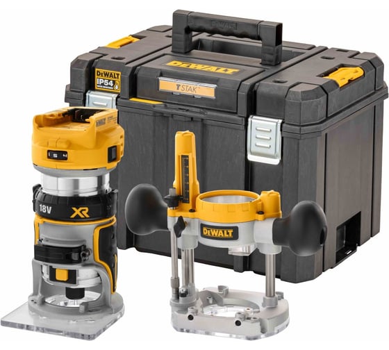 Изображение товара Аккумуляторный вертикальный фрезер Dewalt DCW604NT, 18В, 25500 об/мин, 55мм, без АКБ и ЗУ, в кейсе TSTAK DCW604NT-XJ