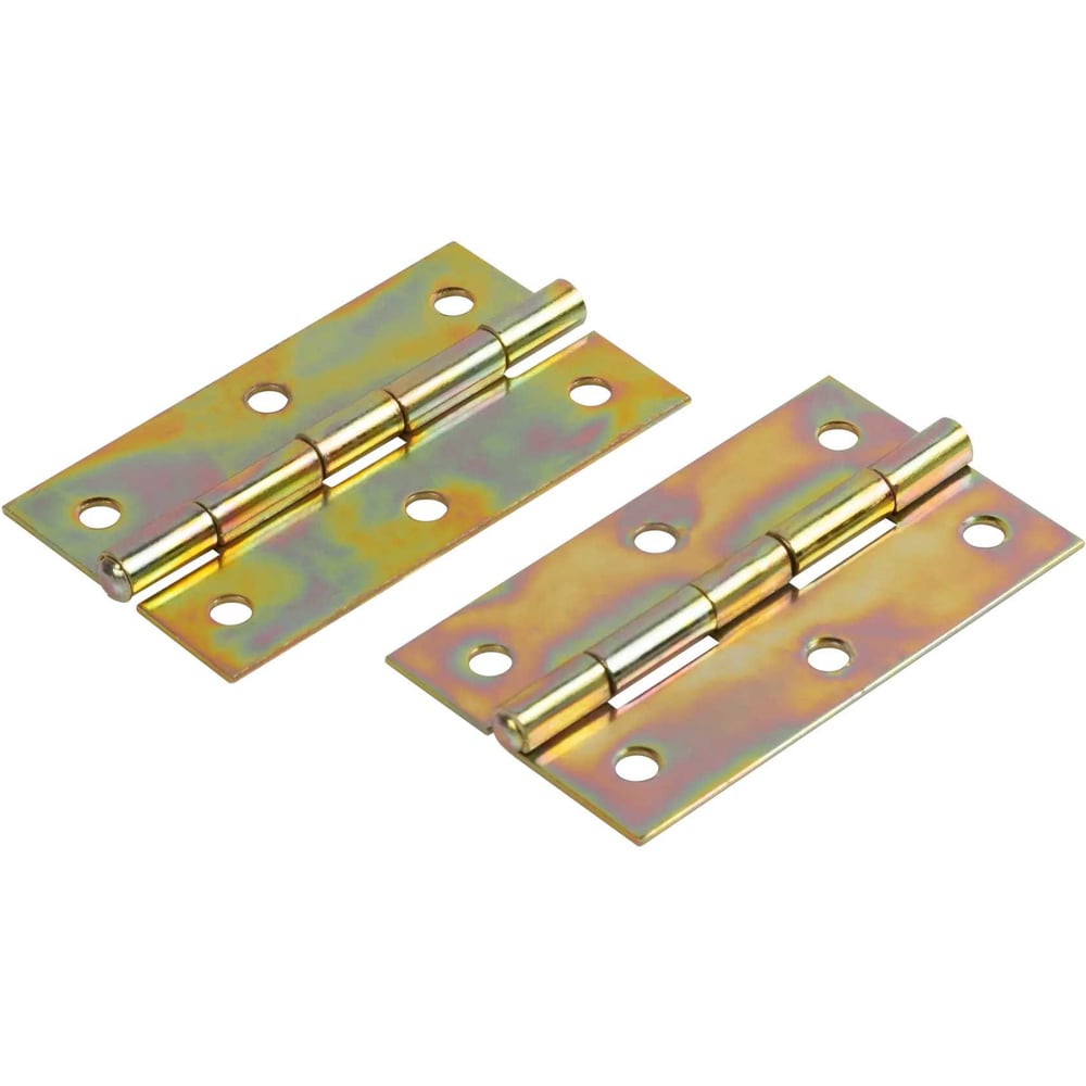 Изображение товара Петля карточная Метизик АГАТ 40х75 цвет желтый цинк (2шт) 2170