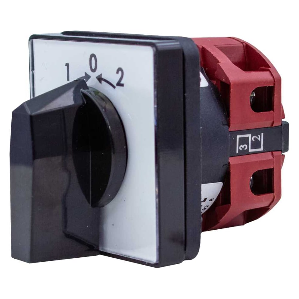 Изображение товара Кулачковый переключатель K1 4G25 25А переменного тока бордового цвета