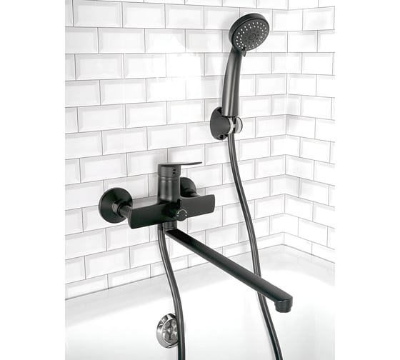 Изображение товара Смеситель для ванны с прямым плоским изливом POTATO P22167-6