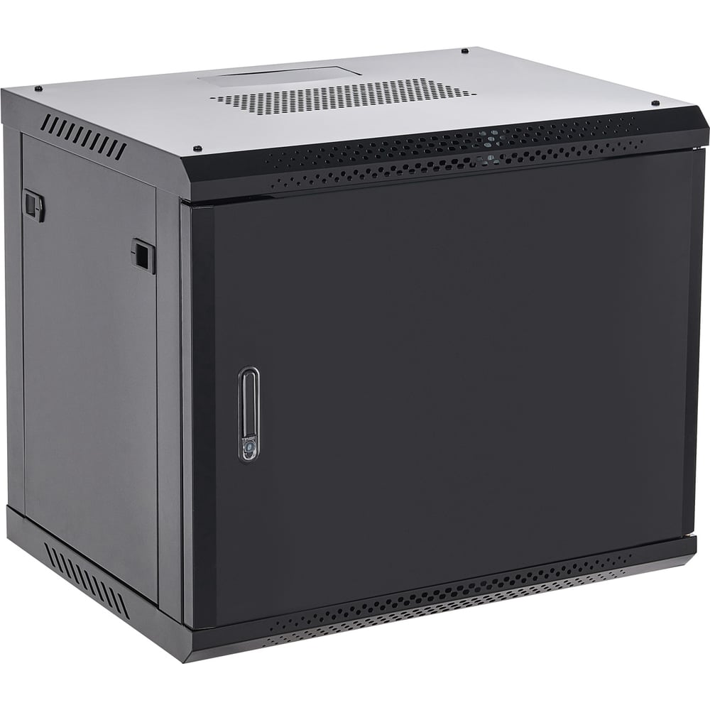 Изображение товара Шкаф настенный REXANT 12U 600×600мм с задней стенкой, черный RAL 9005