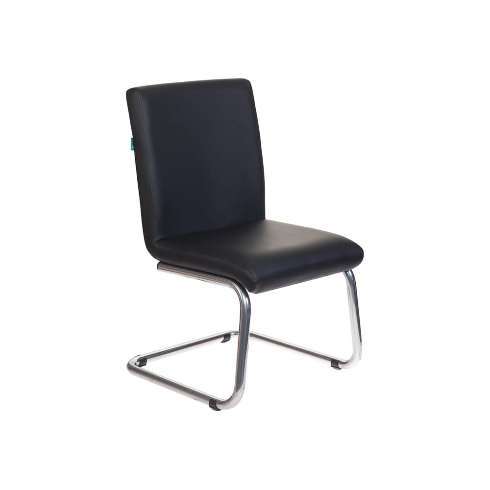 Изображение товара Кресло Бюрократ CH-250-V черный экокожа полозья металл серебристый 1098331