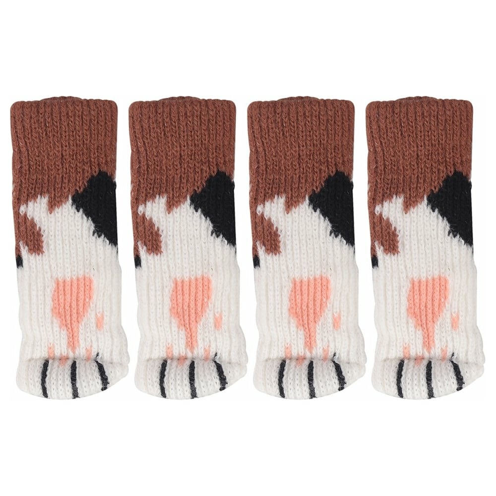 Изображение товара Чехлы для ножек мебели МУЛЬТИДОМ Лапки 4 шт размер 11х3,5 см VL45-45