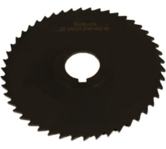 Изображение товара Фреза отрезная Beltools 125х3х27 Z=48 тип 2 со ступицей и ш/п HSS Nit ГОСТ 2679-93 ri.174.2293