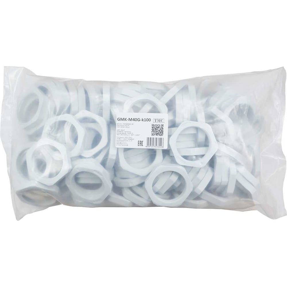 Изображение товара Крепеж для гофрированных труб Weyer GMK-M40G-k100 контргайка