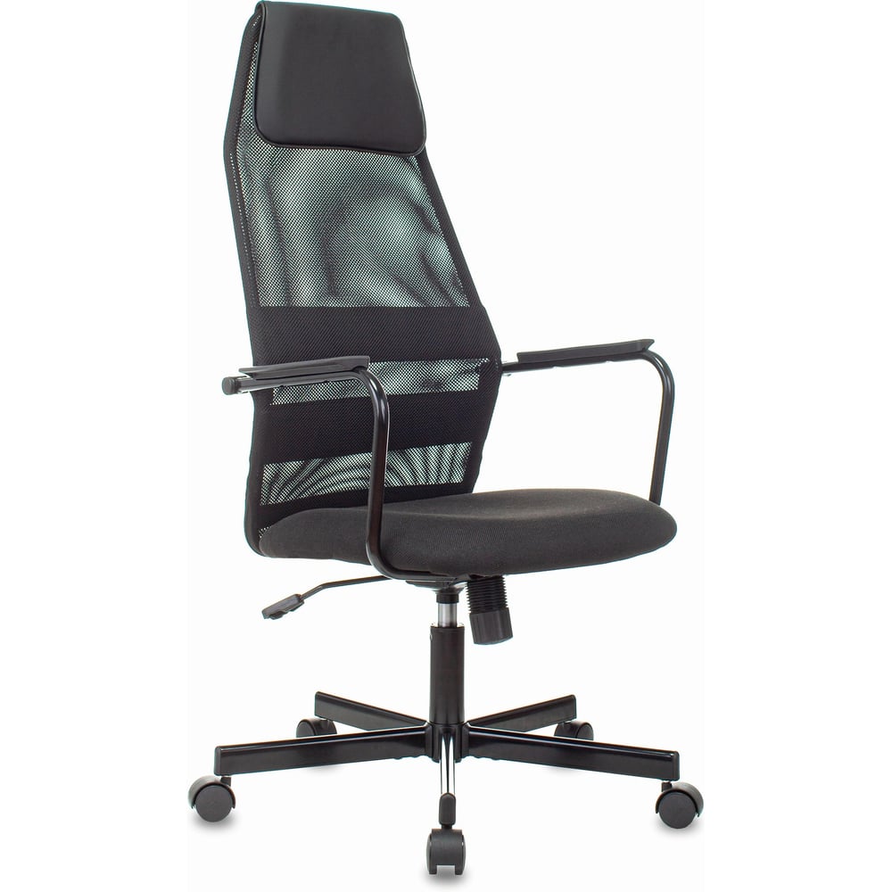 Изображение товара Кресло Бюрократ KB-5M черный TW-01 3C11 сетка/ткань, с подголовником, крестовина металл, черный 1739948