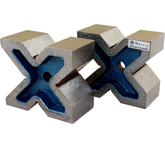 Изображение товара Призмы поверочные и разметочные чугунные TLX 150х130х 75мм тип П2-2 кл.точн.2 к-т из 2-х шт 76392