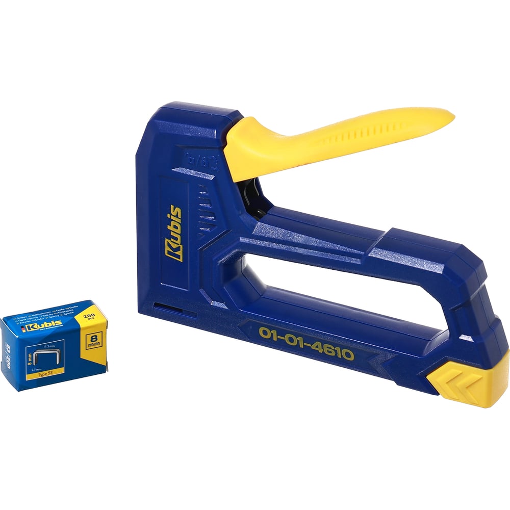 Изображение товара Степлер ручной, металлический и пластиковый корпус, пружинный, скобы 6-10 мм KUBIS 01-01-4610