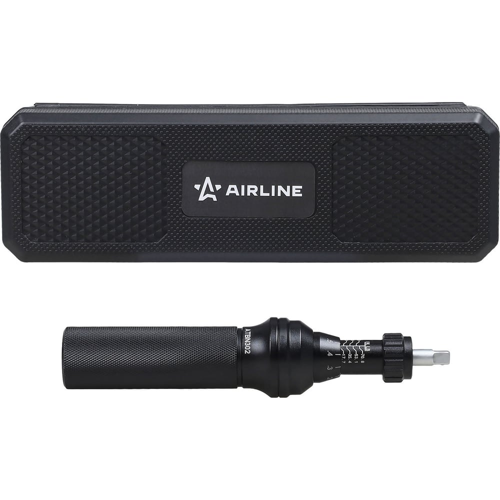 Изображение товара Отвертка динамометрическая Airline 1/4 2-8Нм, с битами 23 пр. (PH, HEX, TORX), кейс ATBN302