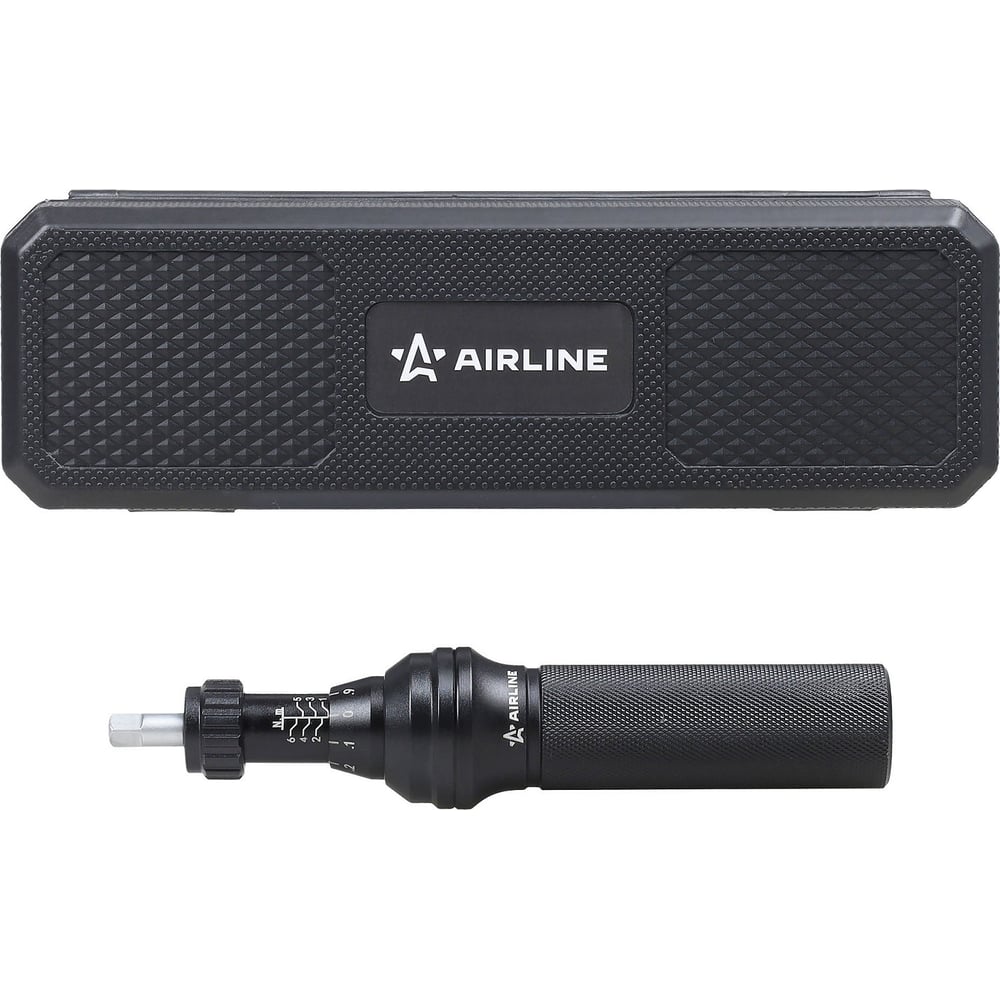 Изображение товара Отвертка динамометрическая Airline, 1/4", 1-6 Нм, с битами 23 пр. (PH, HEX, TORX), в кейсе ATBN301