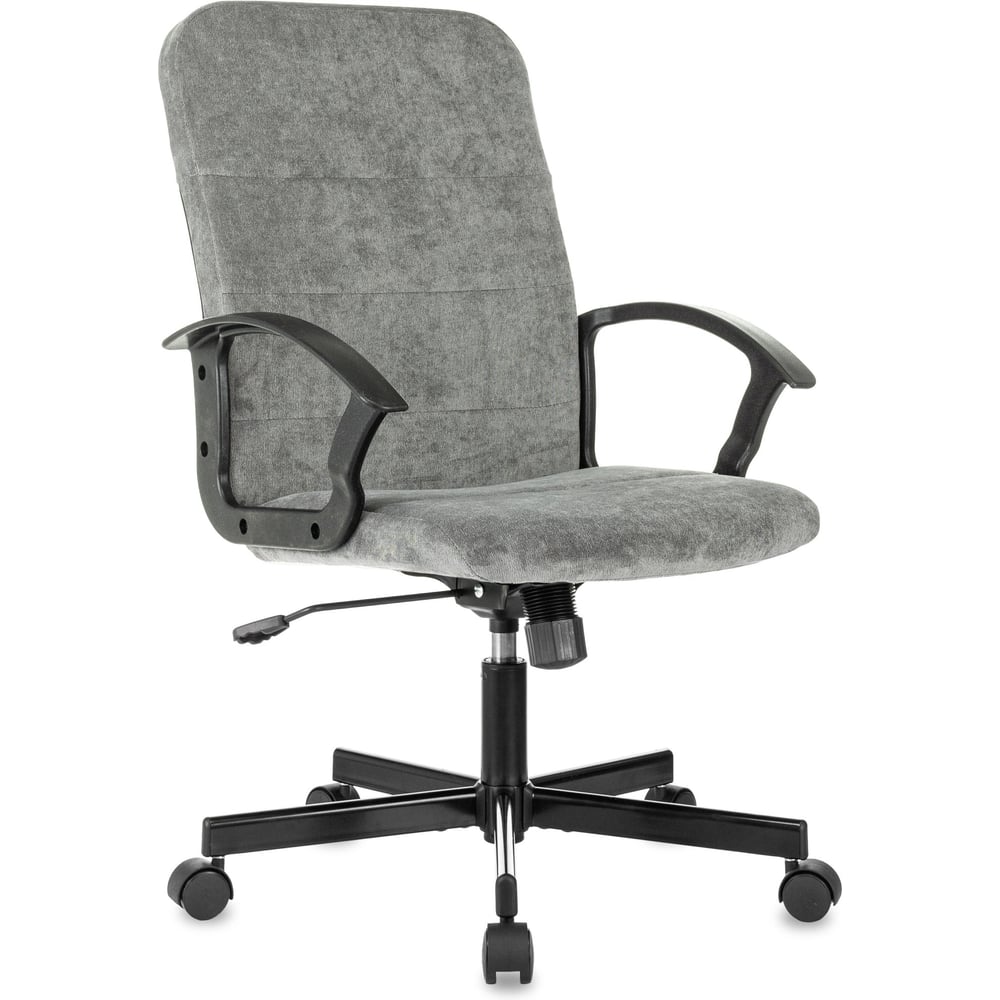 Изображение товара Кресло Бюрократ Triest Fabric серый Light-19, крестовина металл, черный 2100146