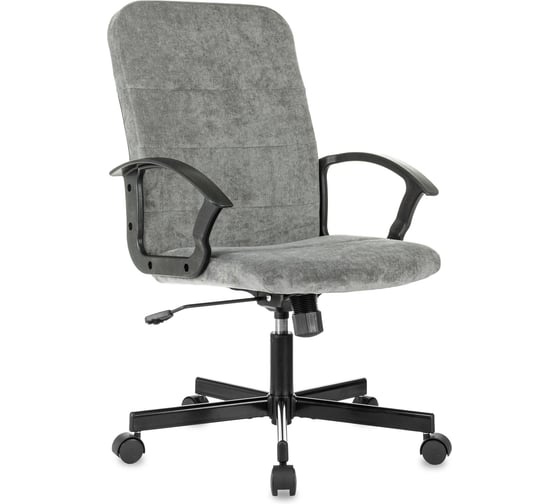 Изображение товара Кресло Бюрократ Triest Fabric серый Light-19, крестовина металл, черный 2100146