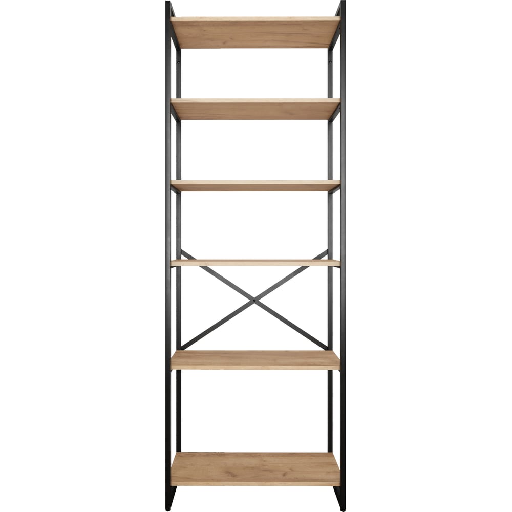 Изображение товара Стеллаж Металл-Завод GUTTA 196х69х34 см, с шестью полками, эвок, чёрный GS19669346E2