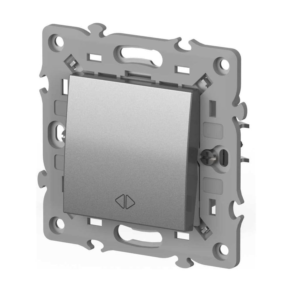 Изображение товара Выключатель перекрестный ELBI Moda Vox серый металик M+K 611-041031-214