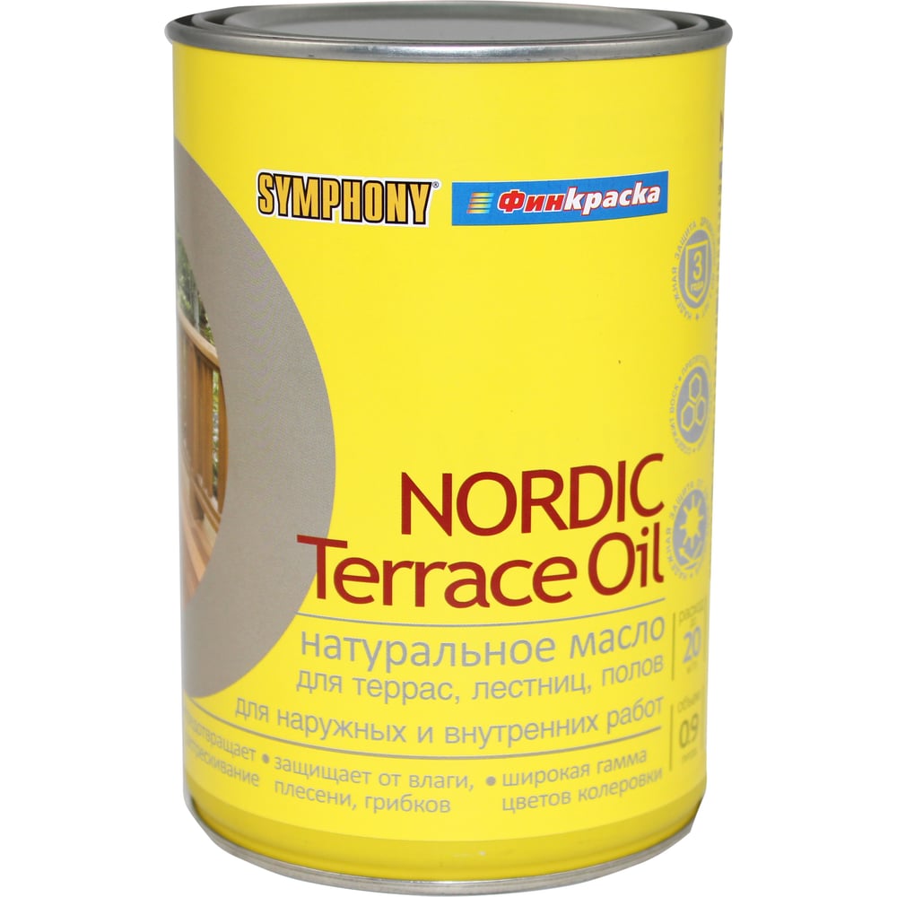 Изображение товара Масло SYMPHONY Nordic Terrace Oil, 1/0.9л, oсновной 00-01101224
