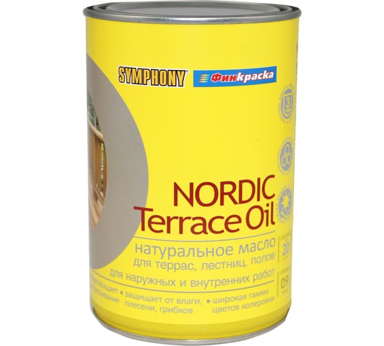 Изображение товара Масло SYMPHONY Nordic Terrace Oil, 1/0.9л, oсновной 00-01101224