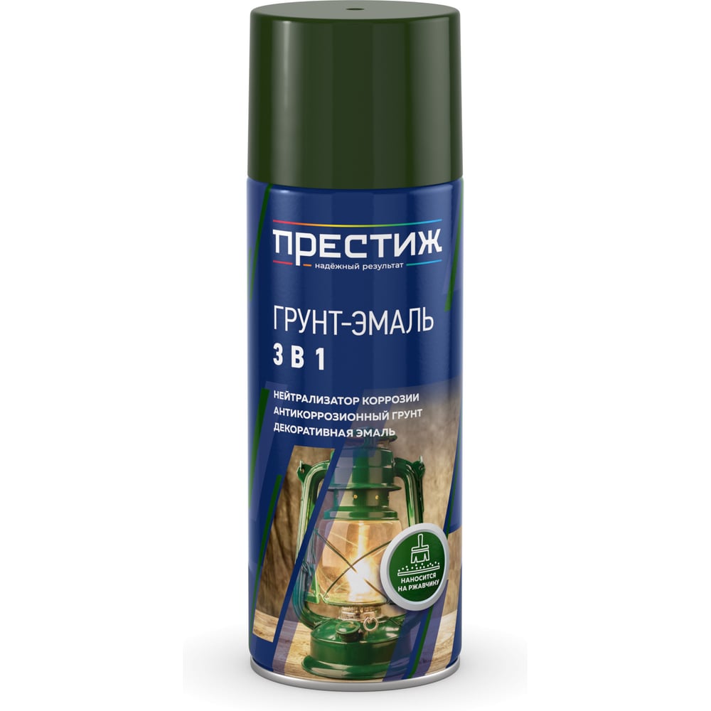Изображение товара Грунт-эмаль Prestige По ржавчине 3 в 1 (520 мл) графитово-серый
