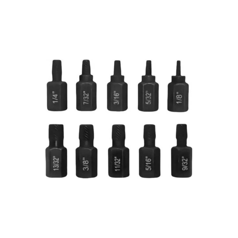 Изображение товара Экстракторы Vitatools Набор 10 шт для болтов/винтов с разной резьбой