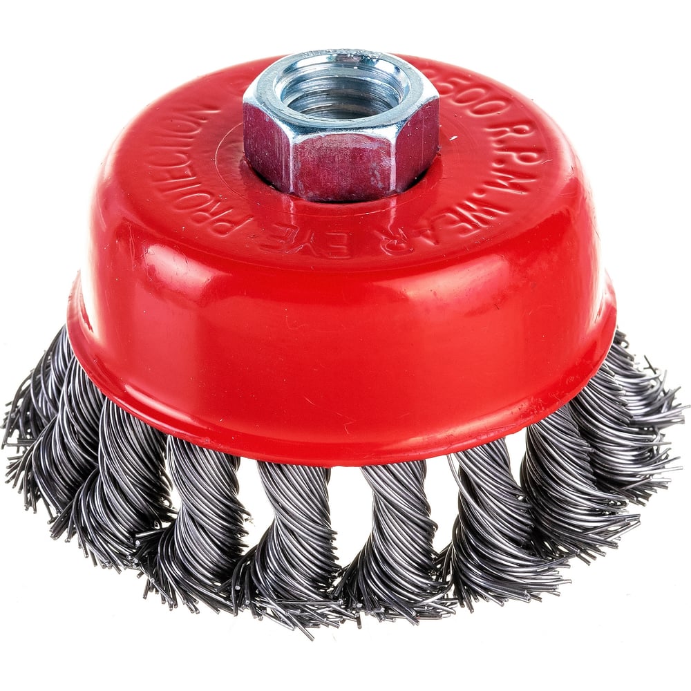 Изображение товара Щетка для УШМ Креост 7170075 диаметром 75 мм для обработки древесины и металла