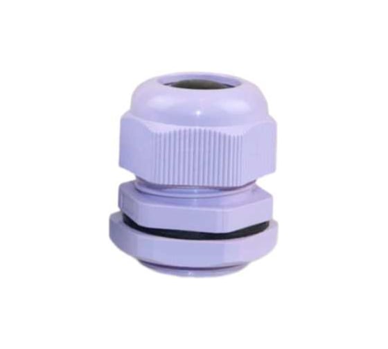 Изображение товара Сальник ГОФРОМАТИК PG 11 пластик (5-10мм) IP68 фиолетовый (100 шт в упак) zeta35238