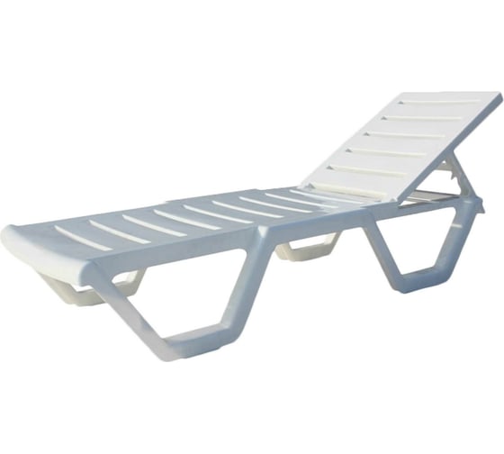 Изображение товара Лежак Garden Story Аква пластик, белый 956364