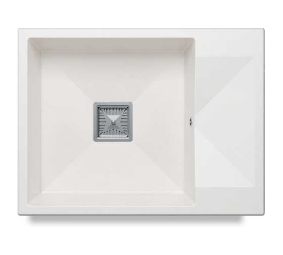 Изображение товара Кухонная мойка Polygran BLADE-660 (№36 Белый Хлопок) 72686036