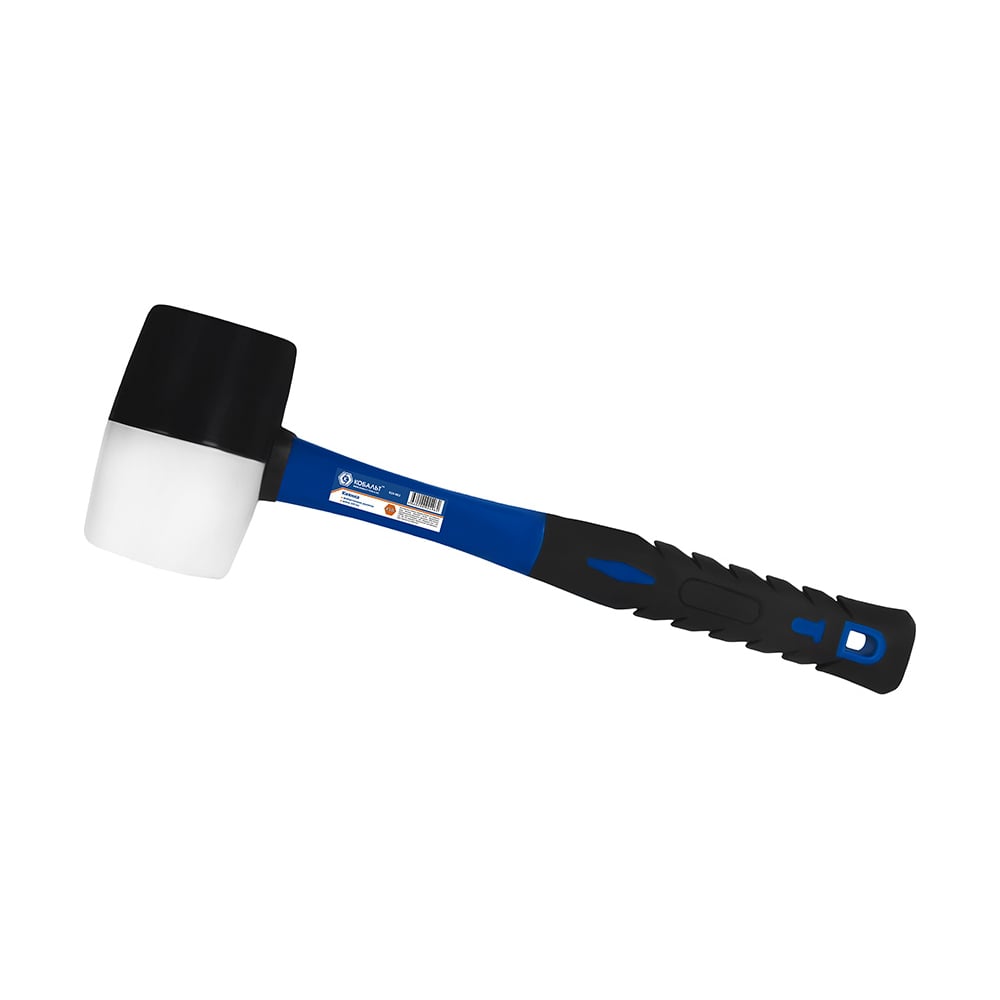 Изображение товара Киянка КОБАЛЬТ Полупрофессиональная 450 г с фибергласовой рукояткой и резиновым бойком 60 мм