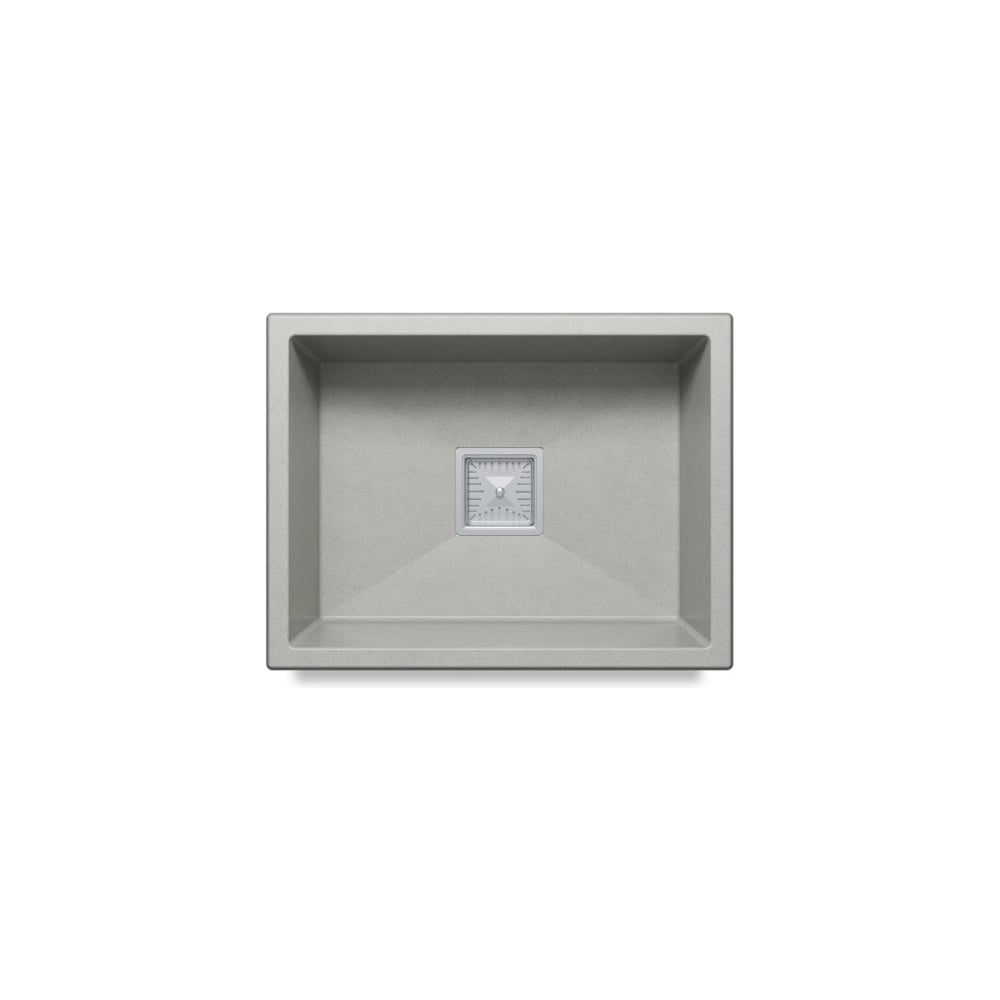 Изображение товара Polygran BLADE-550, серый, врезная кухонная мойка из искусственного камня