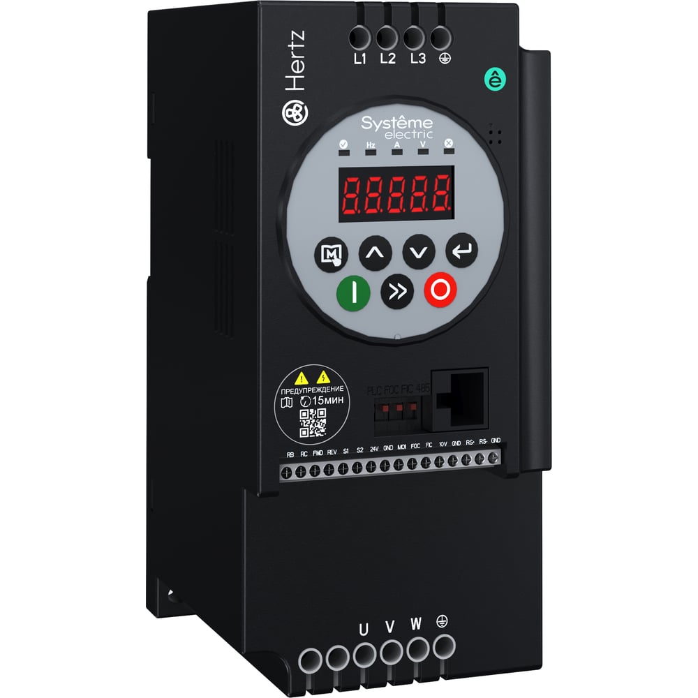 Преобразователь частоты Systeme Electric STV050 Hertz, 5,5 кВт, 380 В, ЭМС, С3 + LED панель оператора + SVPM STV050U55N4-SVPM