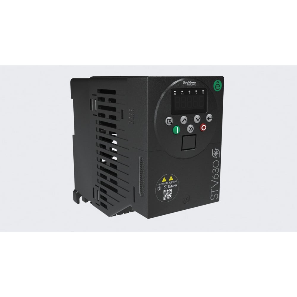 Изображение товара Преобразователь частоты Systeme Electric STV630 0,75 кВт 220В ЭМС С3 + LED панель оператора STV630U07M2